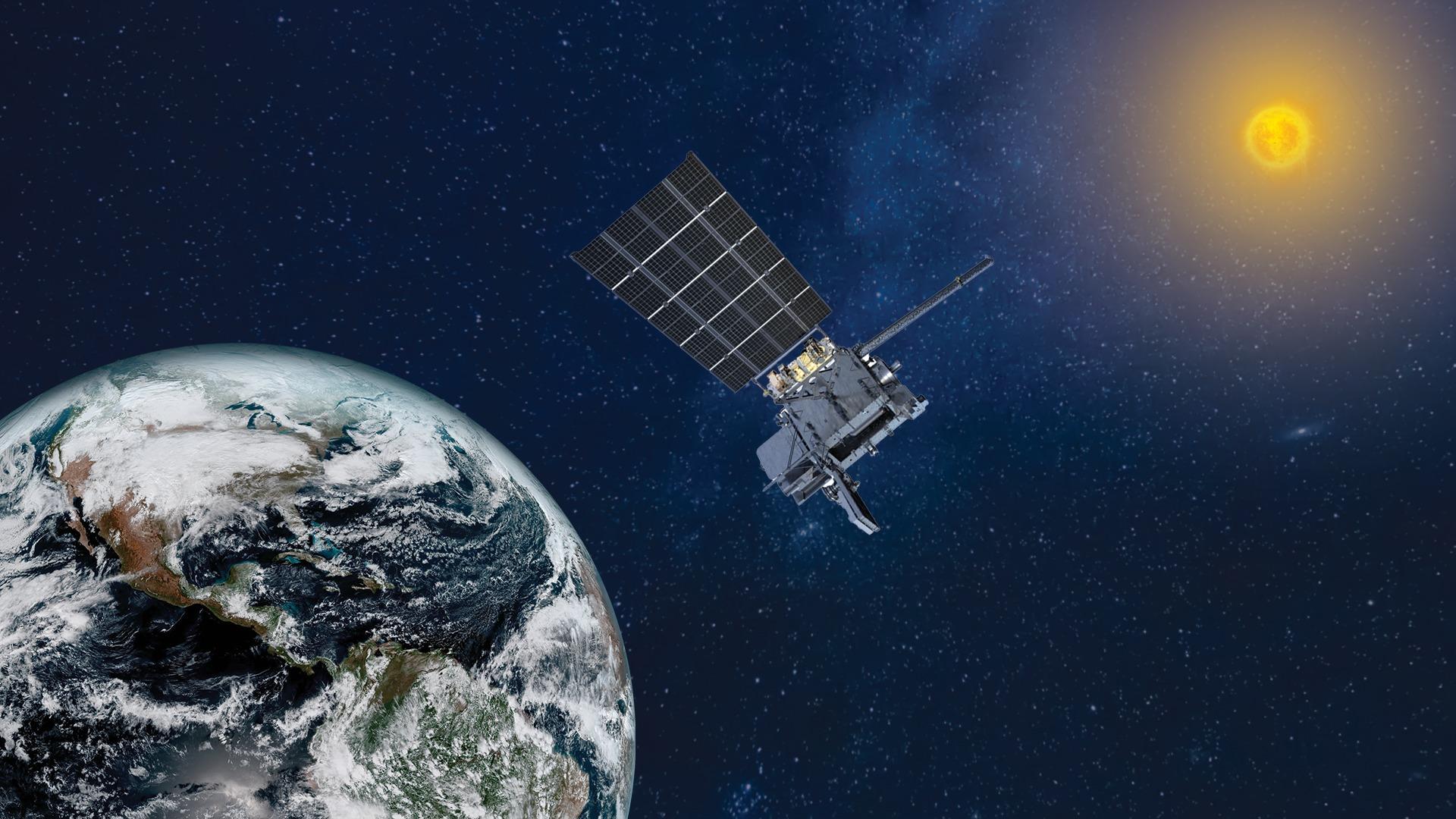 Baptisé GOES-U, le nouveau satellite américain a été envoyé en orbite géostationnaire à environ 35 000 km au-dessus de la Terre. (Illustration) DR