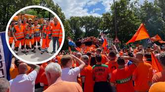 „Nur noch grüne Bäume und Oranje“: Fanmarsch mit tausenden Teilnehmern – Menge feiert Münchner Arbeiter