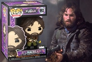 A split of a Pop! figure of a R.J Macready from The Thing (1982) and R.J. MacReady (Kurt Russell) in The Thing (1982).