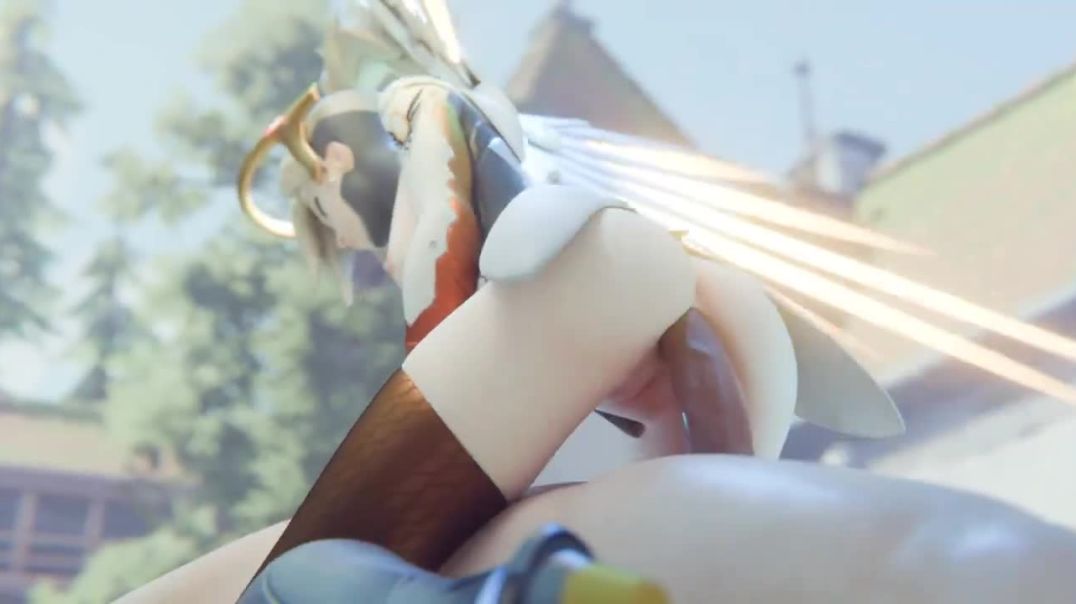 Mercy cowgirl riding slowly