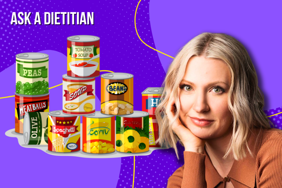 Abbey Sharp gives us the scoop on canned foods in the Ask A Dietitian series. (Canva)