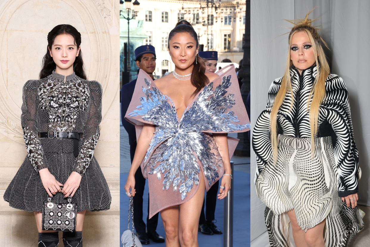 Celebrities like Jisoo, Ashley Park and Avril Lavigne wore compelling looks this week. (Photos via Getty Images)