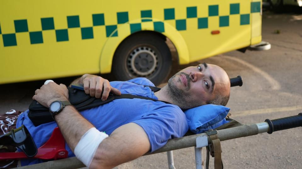 This 39-year-old IT specialist, known as 'WIFI,' says his time at the front line was brief. He was injured after two and a half days on the front. 
