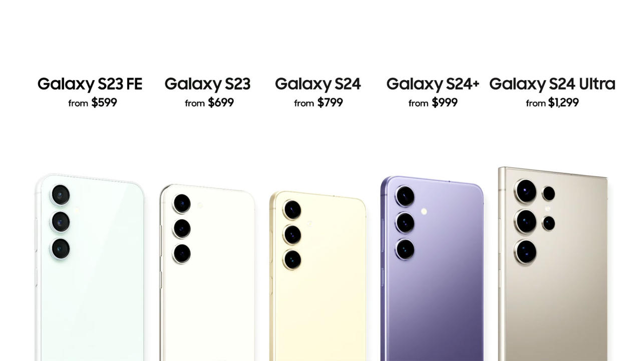 Samsung Galaxy lineup