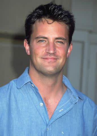 <p>Newsmakers/Getty</p> Matthew Perry portrait.
