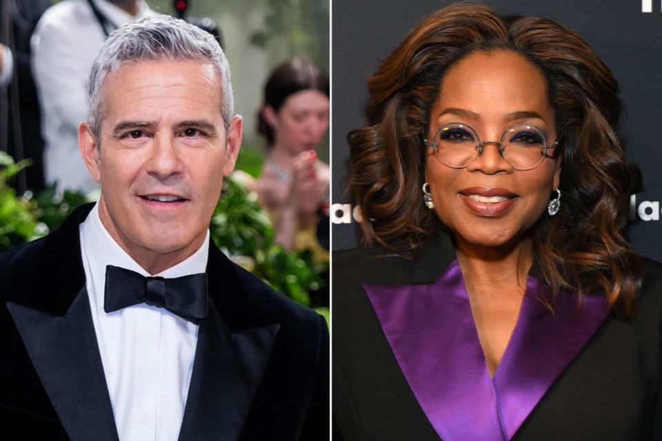 <p>Getty</p> Andy Cohen and Oprah Winfrey