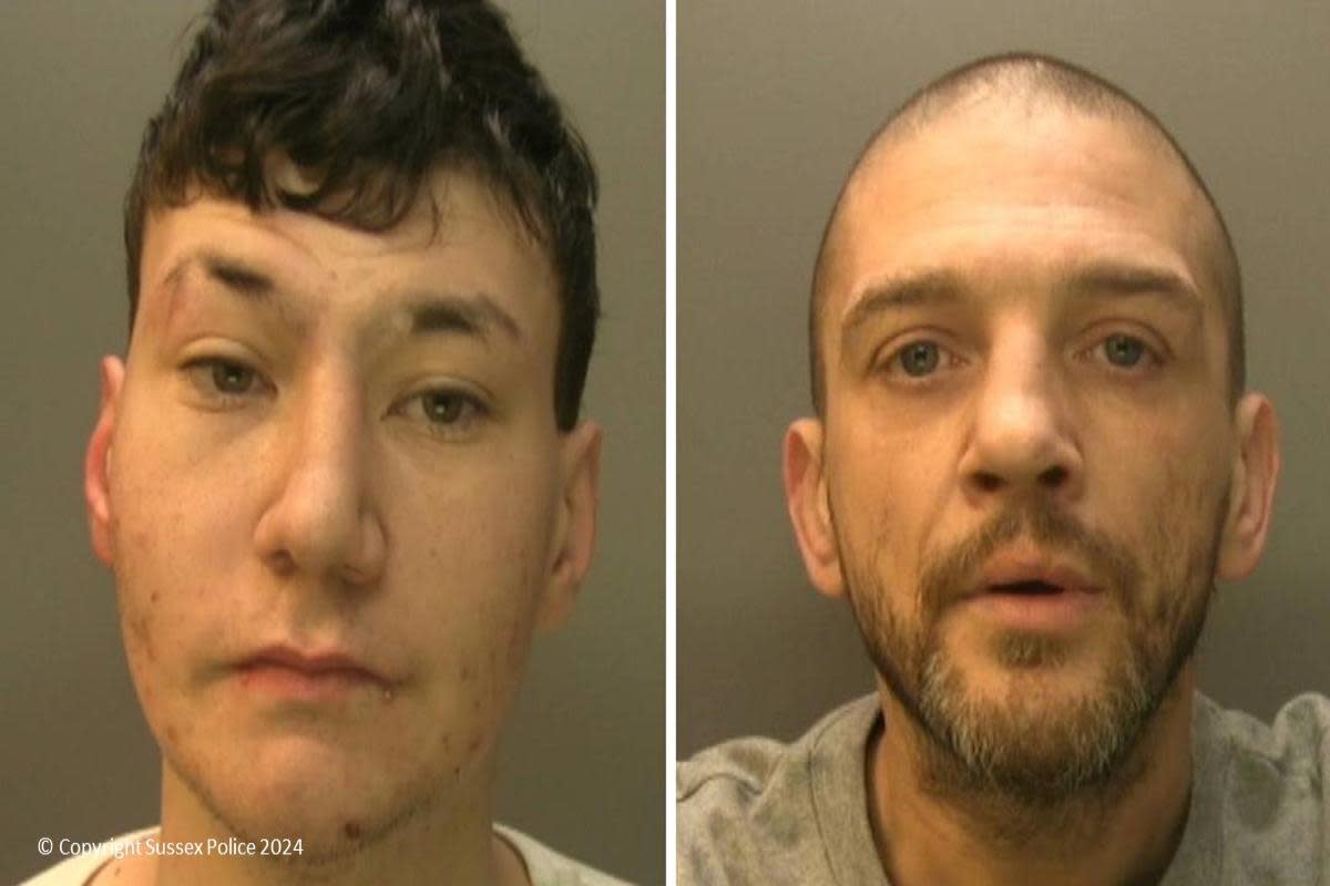 Charlie Crookes, left, and Anthony Kirsten <i>(Image: Sussex Police)</i>