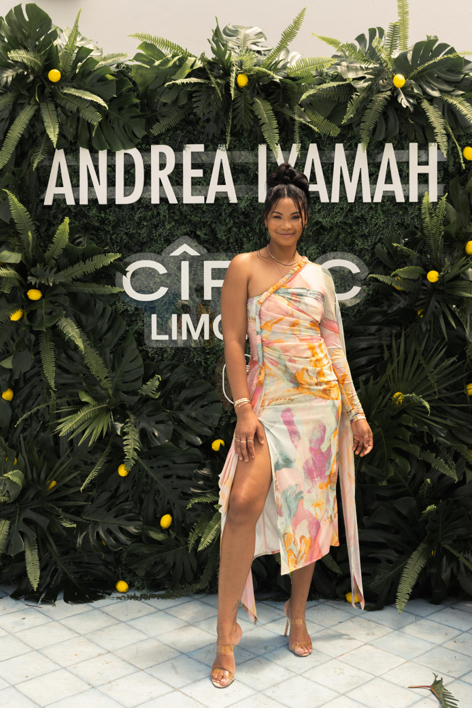 Chanel Iman rocks an Andrea Iyamah dress for Miami Swim Week at 