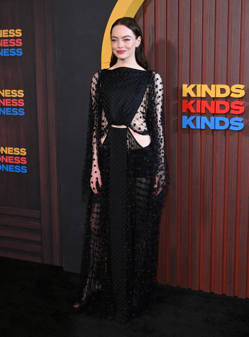 Emma Stone wore Louis Vuitton for the New York premiere of 