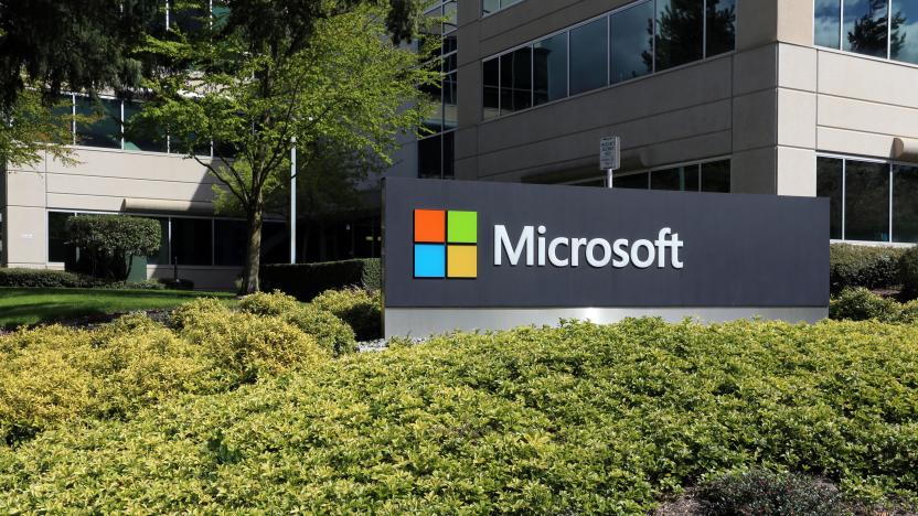 Redmond, WA, USA - April 15, 2017: The Microsoft headquarters campus in Redmond. Microsoft is one of the world’s largest computer software, hardware and video gaming companies.