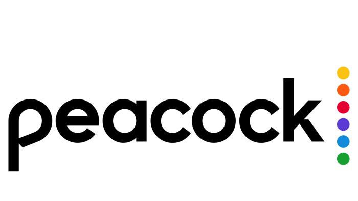 Peacock logo on white