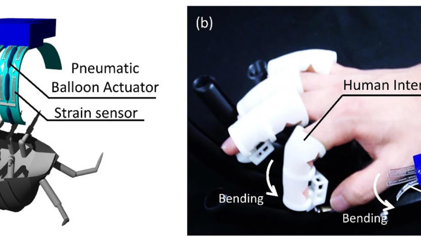 Micro-robotic fingers used to interact with insects