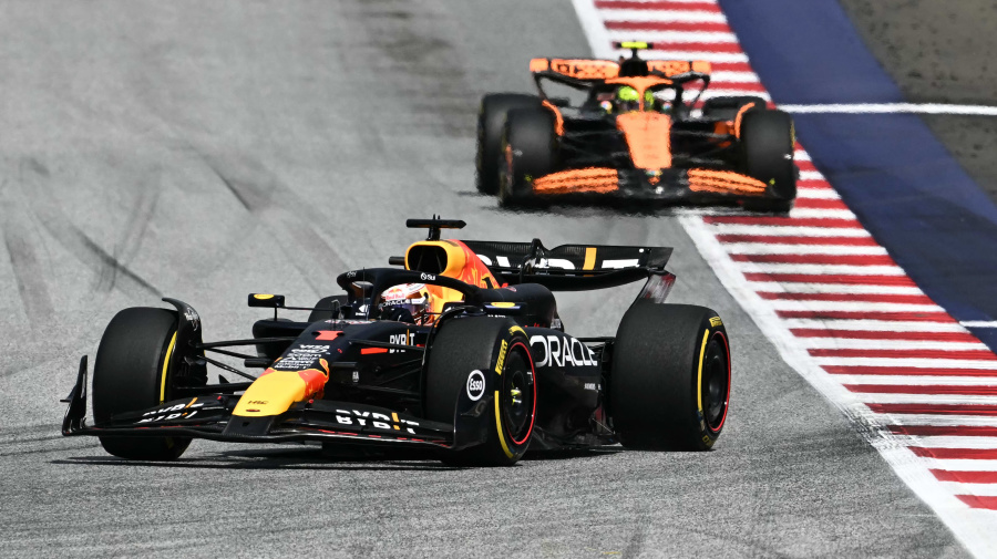 Yahoo Sports - Verstappen didn't win on Sunday thanks to contact between the two drivers, but he still extended his points lead after Norris was forced to retire his