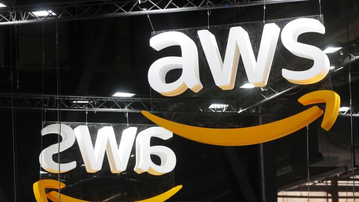 PARIS, FRANCE - MAY 22: Amazon Web Services, Inc. AWS logo is displayed during the Viva Technology show at Parc des Expositions Porte de Versailles on May 22, 2024 in Paris, France. Viva Technology, the biggest tech show in Europe but also in a unique digital format, for 4 days of reconnection and relaunch thanks to innovation. The event brings together startups, CEOs, investors, tech leaders and all of the digital transformation players who are shaping the future of the Internet. The annual technology conference, also known as VivaTech, was founded in 2016 by Publicis Groupe and Groupe Les Echos and is dedicated to promoting innovation and startups. (Photo by Chesnot/Getty Images)