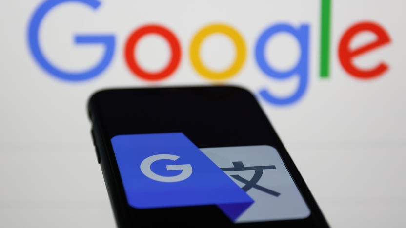 Google Translate icon displayed on a phone screen and Google logo displayed in the background are seen in this illustration photo taken in Krakow, Poland on February 8, 2023. (Photo by Jakub Porzycki/NurPhoto via Getty Images)