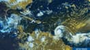 Visualisation satellite de l'ouragan Béryl dans les Antilles le 1er juillet 2024.