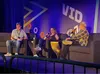 Rene Ritchie, Gwen Miller and Todd Beaupre having a seated panel discussion at VidCon