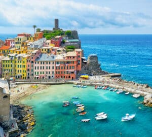 Vernazza em Cinque Terre, Itália.