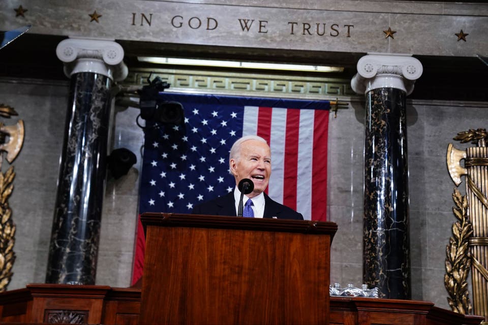 Joe Biden rips into Donald Trump in fiery State of the Union speech