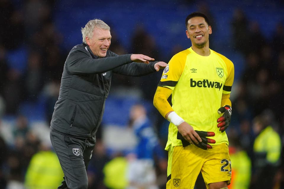 David Moyes hails Areola after West Ham leave it late to beat Everton