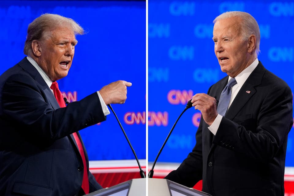 Donald Trump and Joe Biden squabble about who is the best golfer