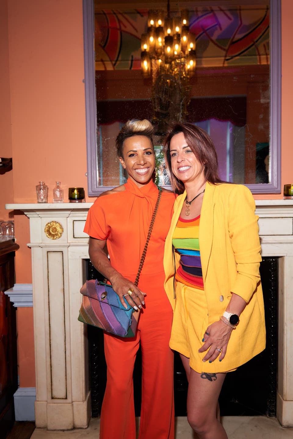Kelly Holmes marks 'coming out' anniversary at Madonna's London haunt