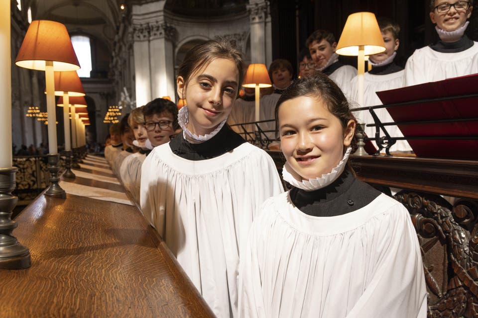 Girls join the St Paul’s Cathedral Choir for the first time
