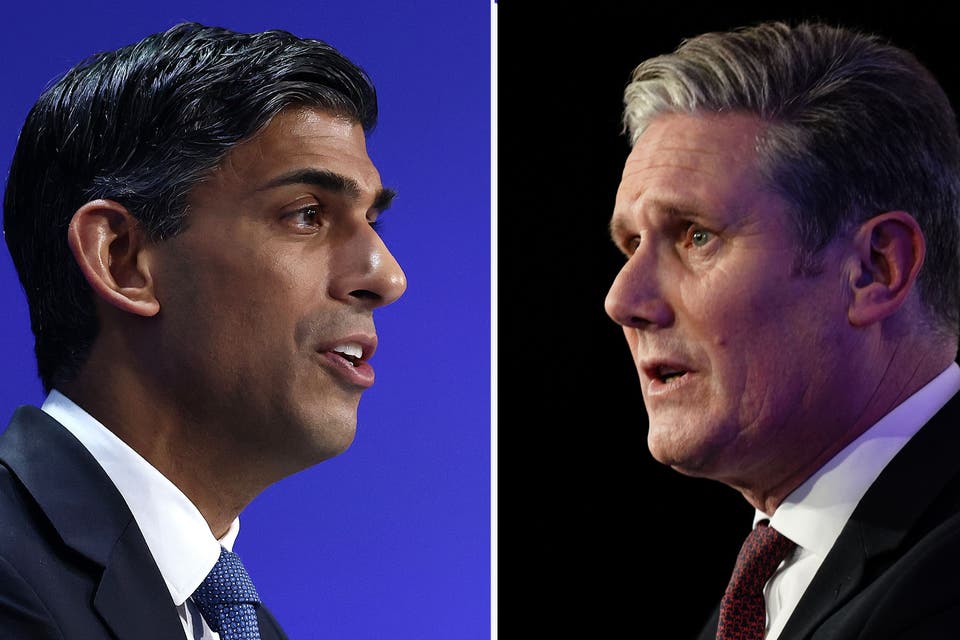 Sir Keir Starmer and Rishi Sunak in London to rally supporters