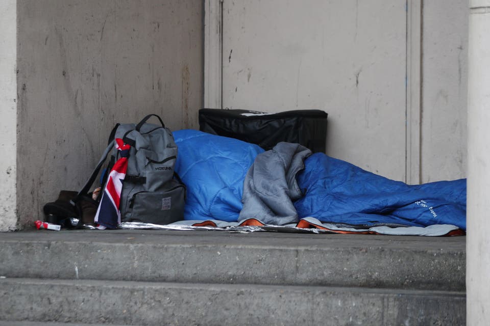 Rough sleeping in London hits new record high 