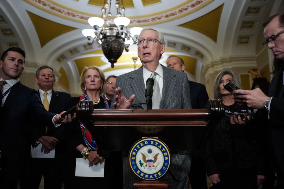 Longest serving Senate leader Mitch McConnell to step down aged 82